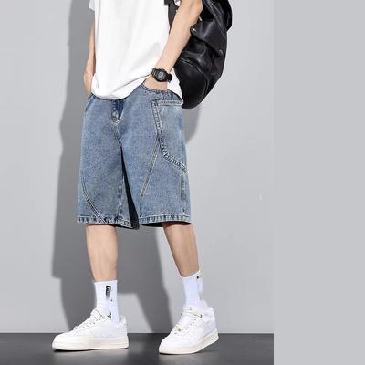 Shorts Cargo en Denim d'Été pour Homme Grande Taille 8XL 7XL 6XL Taille Élastique Coupe Droite Ample Shorts Jeans