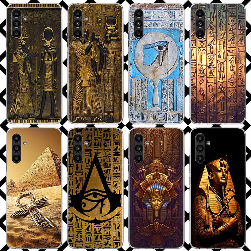Egypt Nefertiti Anubis Pharaoh Phone Case for Samsung Galaxy A17 A37 A57 A16 A26 A36 A56 A15 A25 A35 A55 A14 A24 A34 A54 A13 A23
