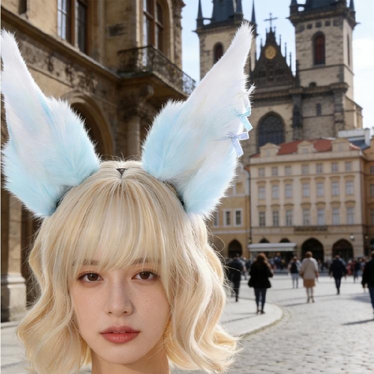 Beast Ear Hairband for Anime RolePlay Comfortable Bendable Cosplay Hairhoop for Women Girl Masquerades Party Accessory