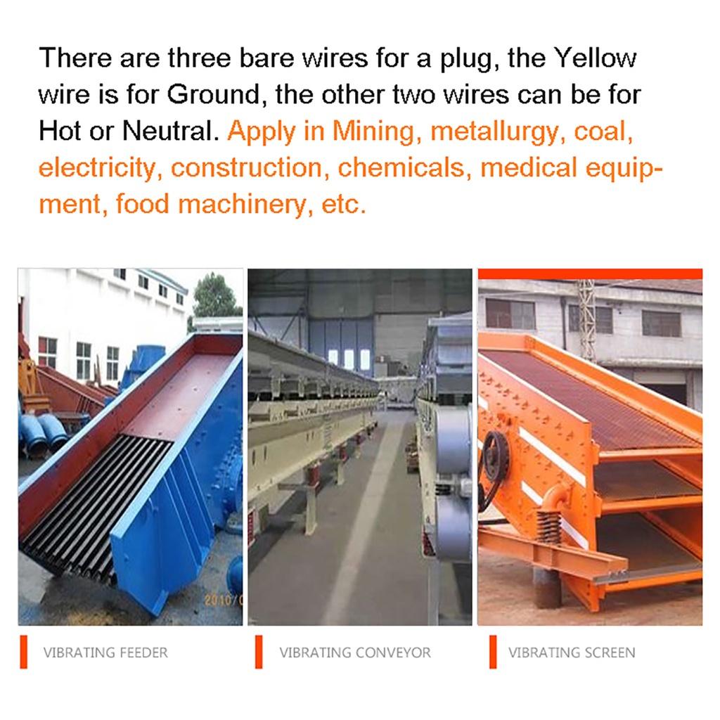 20/40/60W 220V vibrační motor Nastavitelná rychlost pro stroj na stříkaný beton, podávací stroj, pračku