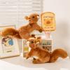 Simulering Ekorre Gosedjur Söt Djurdocka Sittande Livlig Lekfull Heminredning Födelsedagspresenter Zoo Souvenir