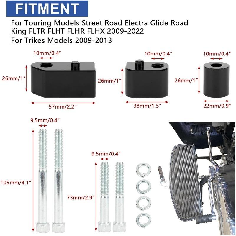 Motorcycle rider pedal front footstep bracket for Harley Davidson Touring Street Road Electra Glide Road King FLHX 2009-