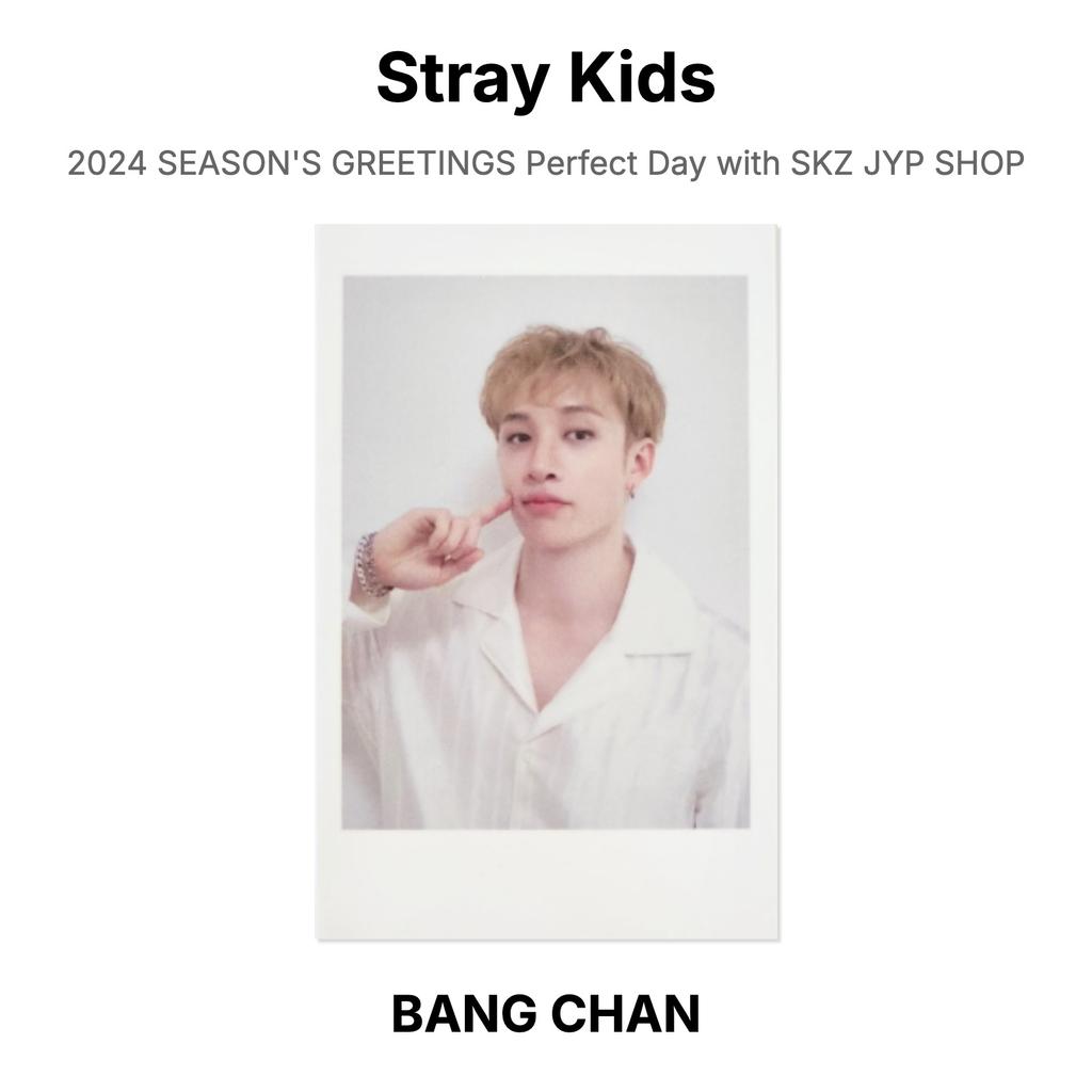 Stray Kids 2024 SEASON'S GREETINGS Perfect Day with SKZ JYP SHOP Official Photocard