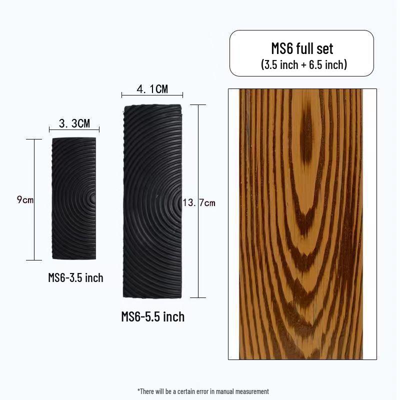 Wood Grain Tool Set for Imitation Paint Application on Furniture and Surfaces