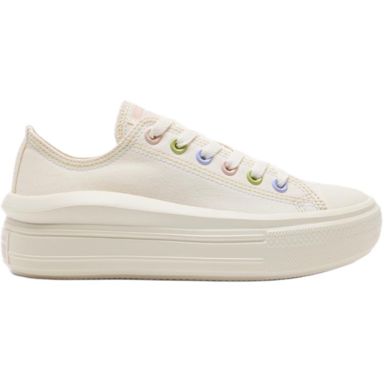 Converse All Star Move comfortable versatile durable low-top canvas shoes women's off-white