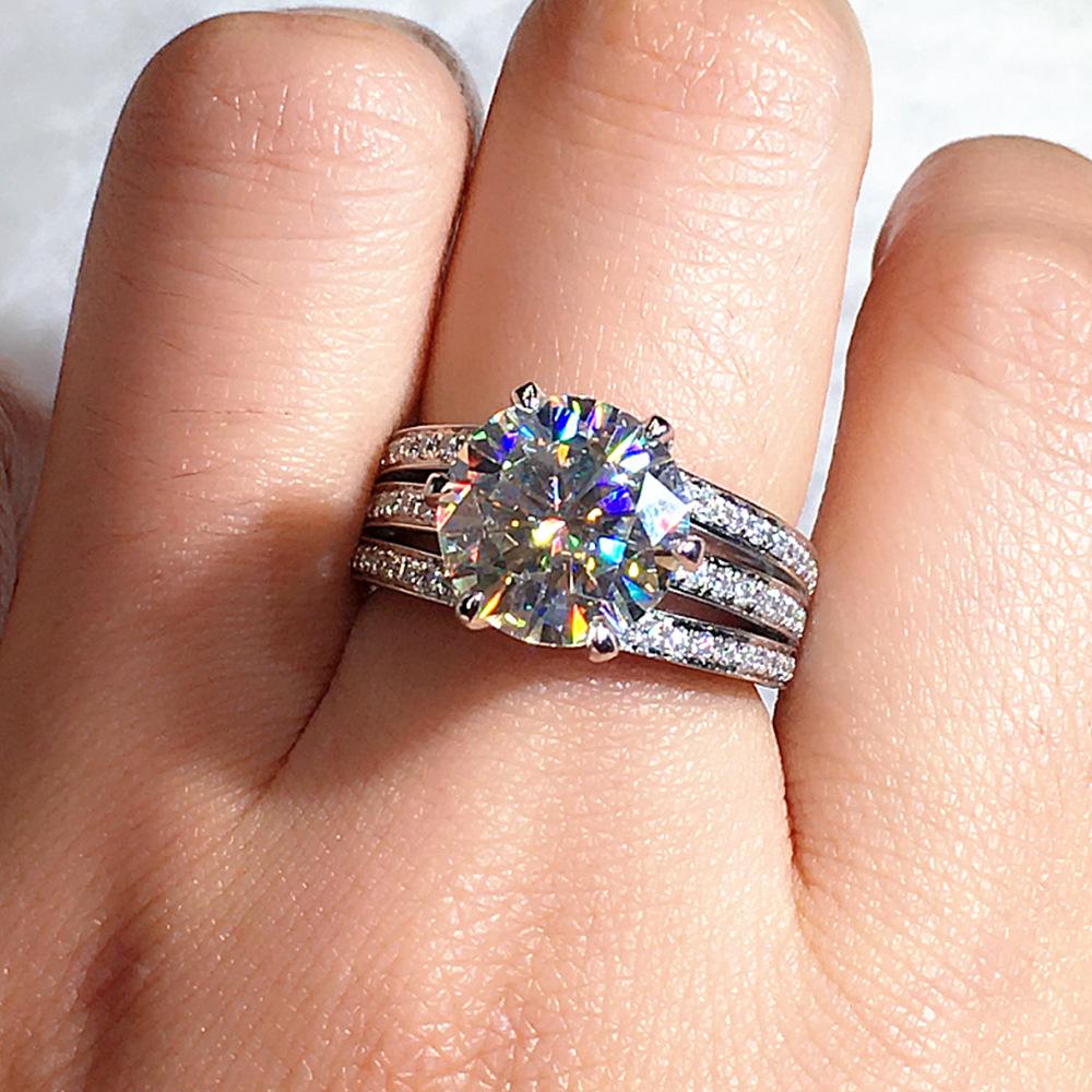 Lindon – bague classique en alliage de cuivre et Zircon, bijoux pour dames, cadeau de fête de promesse de mariage