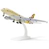 1/300 Scale 20cm Die-cast Metal Toy Plane Model Kit Etihad A380 Sky Jumbo Model Plane with Stand for Collections and Displays