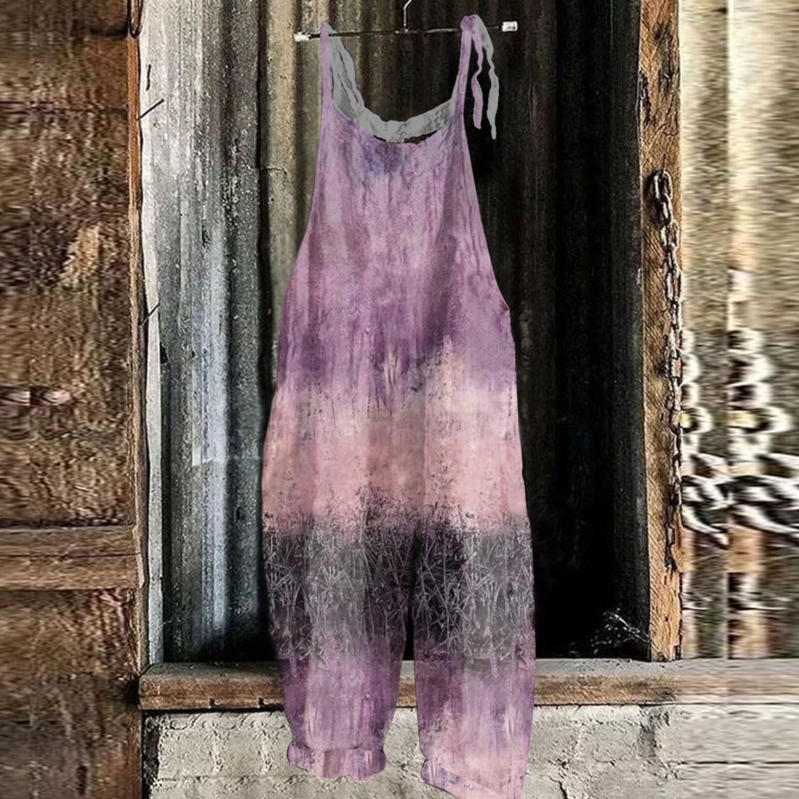 Женский комбинезон с цветочным принтом — фото 10