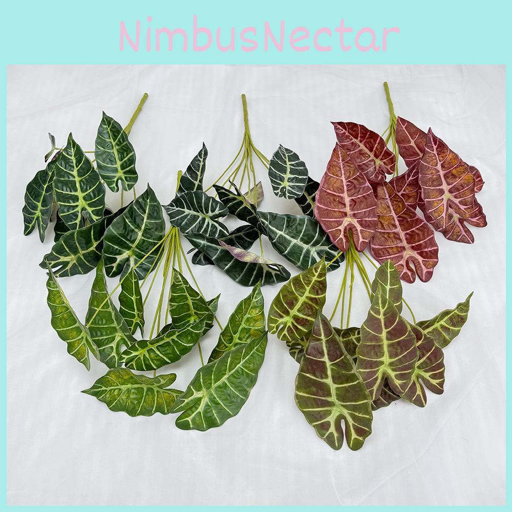 Faux Green Plant Wall Accent With 9 Heads For Wedding Photography Styling