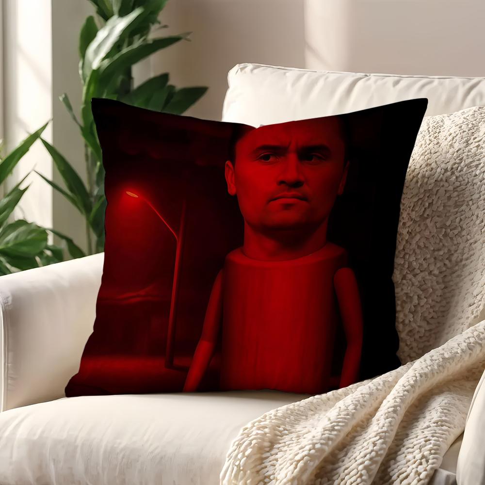 Funny CCharlie KKirkS Pork Is Calling Cushion Cover For Pillow Printing Sofa Decoration Home Car Room Office Nordic Simplicity