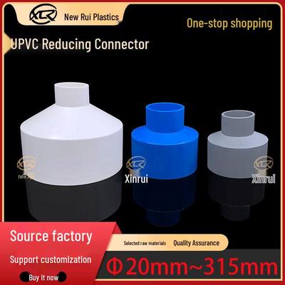 Conectores Reductores para Tuberías de Agua de PVC - Tamaños: 20, 25, 32, 40, 50, 63, 75; Colores: Gris, Blanco, Azul