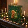 December Daily Countdown Activities 2026 Gingerbread Man Advent Calendar, 24 Day Christmas Decoration for Shelf Decor Kids Adults, Festive Holiday