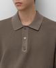 MUSINSA STANDARD Crocheted Knitted Polo Shirt [Light Brown]