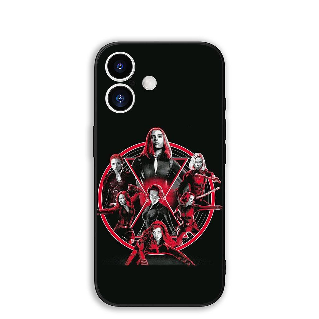 

Cover for Samsung Galaxy S22 S21 S20 Fe Ultra S9 Plus + A13 A22 M21 M31 M55 M15 Protective Phone Case Black Marvel Comics Widow Galaxy M15