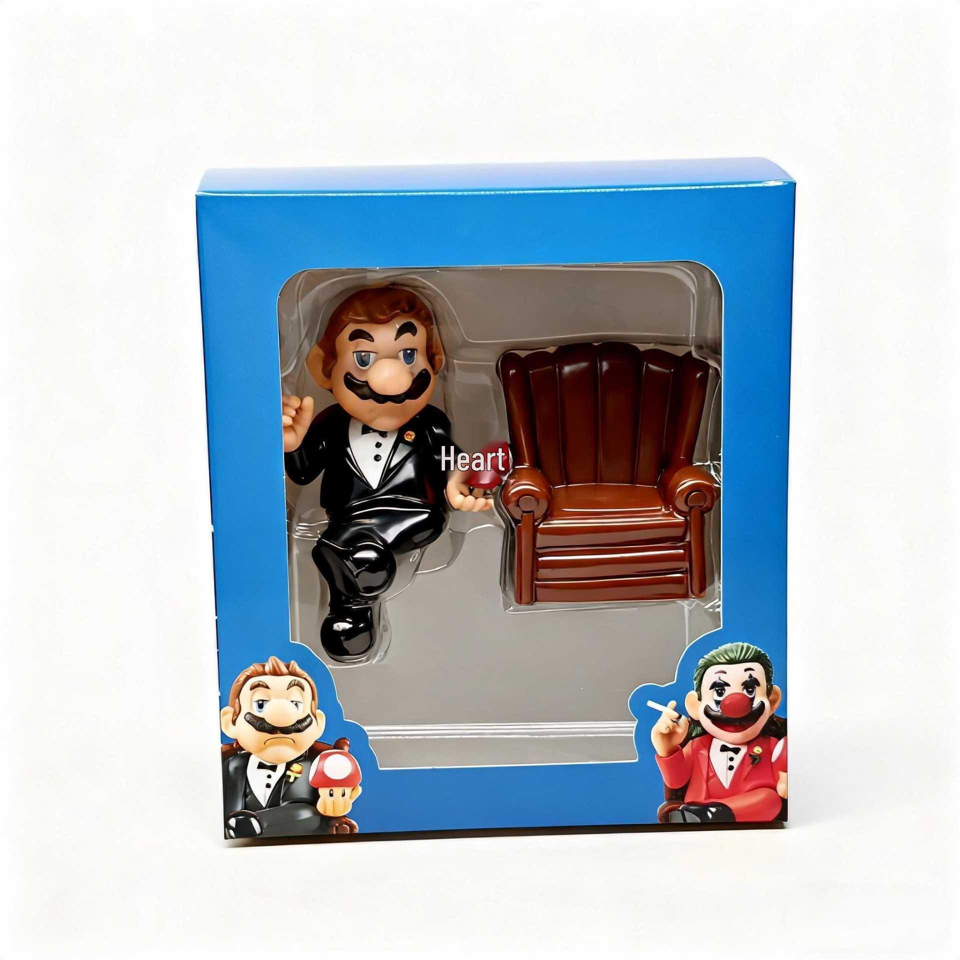GKCOS Mario Clown Car Ornament: Exquisite Sitting Pose Figure Model