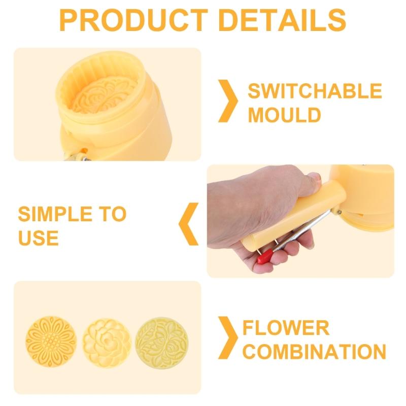 Hand Pressed Ice Skin Mooncakes Mold Chocolate Moulds Flexible ABS Plastics Pastries Dessert Mold for Baking Enthusiasts