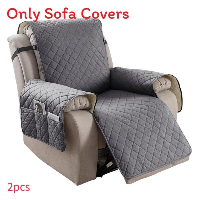 Universal Polyester Square Pattern Sofa Cushion For Single Double Triple Seat Lounge Chair Protector