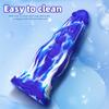 Big Pagoda Mixed Color Soft Simulation Penis Female Anal Plug Double Layer Liquid Silicone Adult Products