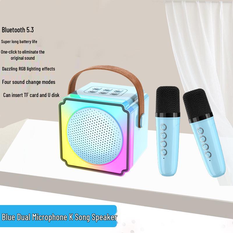 Private Mold P8 Bluetooth Wireless KTV Speaker & Kids' Microphone All-in-One for Home and Outdoor Use