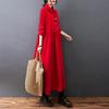 Corduroy Shirt Loose Long Maxi Plus Solid with Pockets 8 [YYQ-SHOP] Women's Dress, Fit, Sleeves, Length, Spring, Autumn, Winter, Sizes, A-Line,