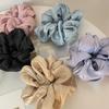 2025 Fashion Summer New Style Women Silk Satin Scrunchies Korean Ladies Girls Elastics Hair Band Ponytail Hold Hair Accessories