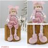 Pink Long Plush Boy and Girl Dolls for Christmas Decor