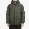 Adidas Solid Color Zipper Hooded Down Jacket Men Jackets Green EH4003