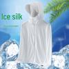 Men's Summer Hooded Ultra-Thin Ice Silk Sun Protection Windbreaker for Outdoor Fishing