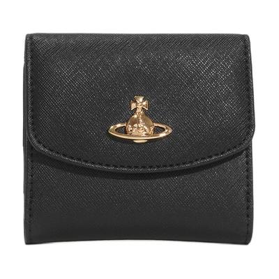 Saturn Logo Snap Wallet Small Women Wallet Black 51150032WS000BBLACK