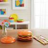 Stackable Hamburger Plate Set Burger 6Pcs/Set Mini Dinner Plate High Value Bone Spit Plate Funny Sauce Containers Table Decor