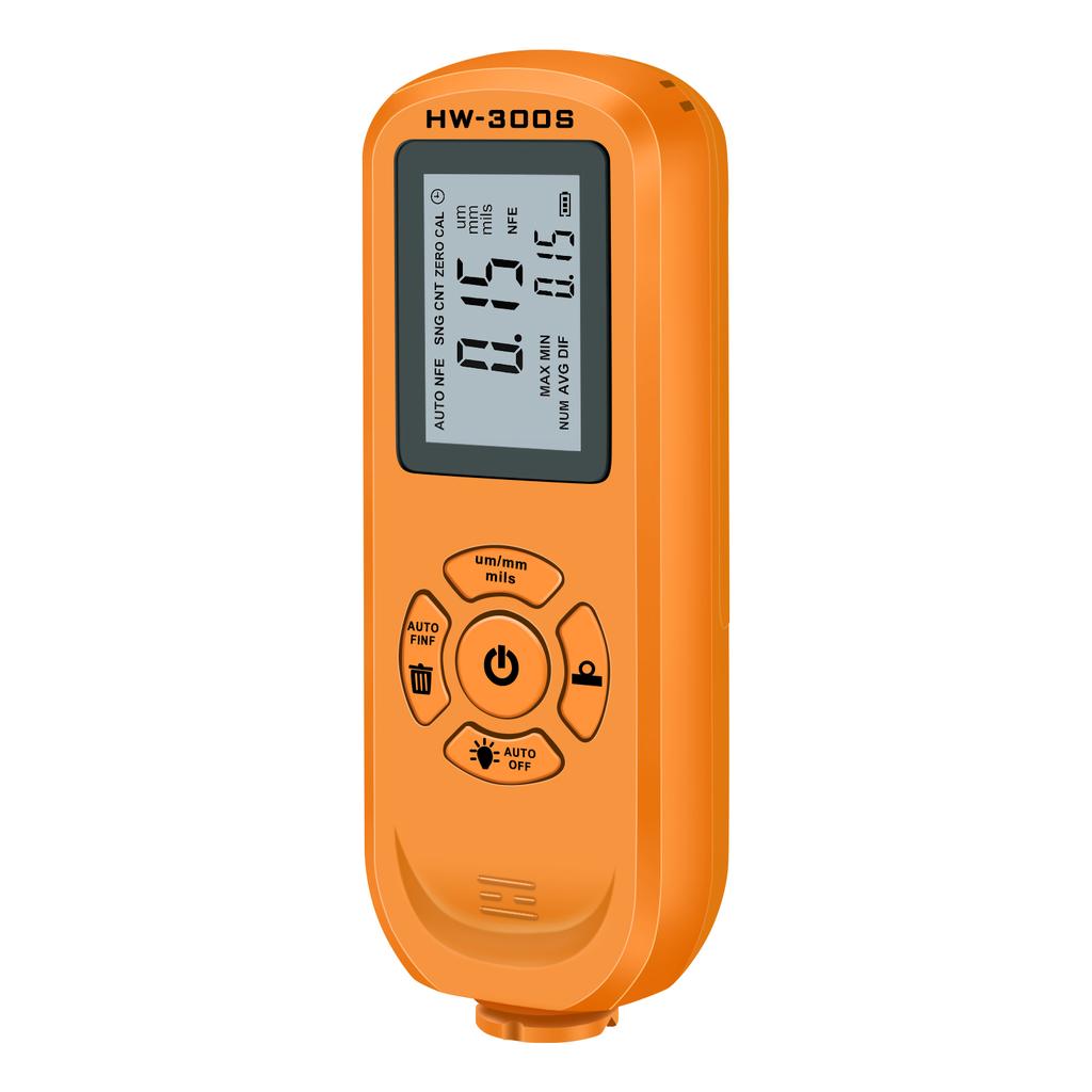 HW-300S Car paint thickness gauge Digital Backlight LCD Meter Automotive paint meter Coating Meter Measuring Tool 0-2000um