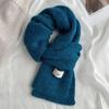 Knitting Winter Scarves Plush Cape Wraps Windproof Mohair Long Shawl  Student