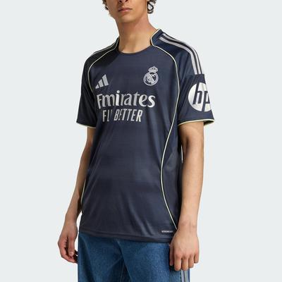 adidas Real Madrid 25/26 Fan Edition Away Casual Round Neck Slim Short Sleeve Football Jersey Mens