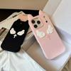 Cartoon Cute Cat Ears Angel Silicone Soft Case for IPhone 17 16 15 14 13 Pro Max 17Pro 16Pro IPhone17 IPones Women Back Cover