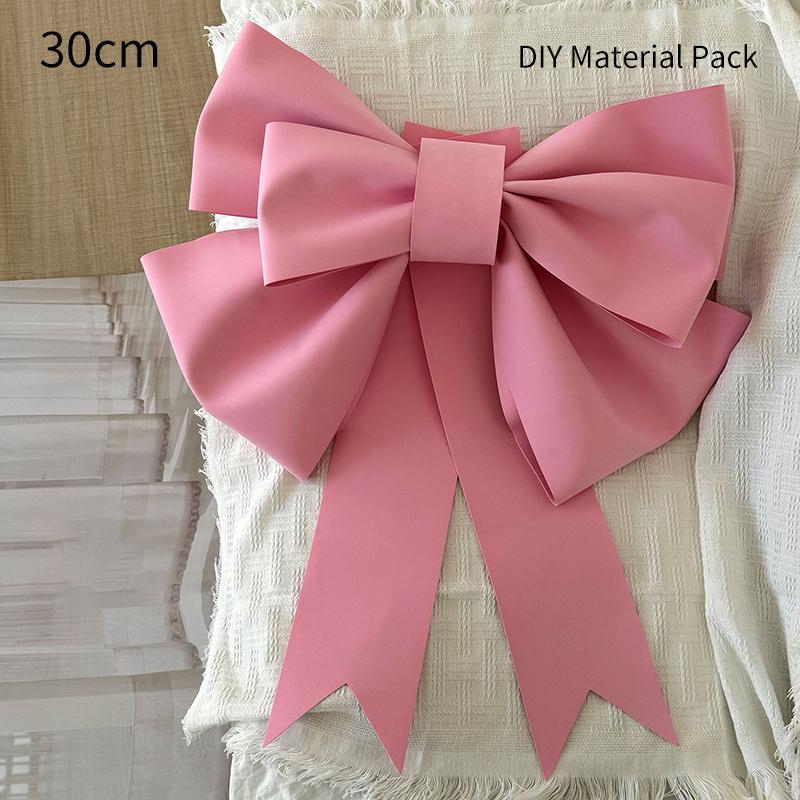 

Big Giant Bow Christmas Decorations Xmas Tree DIY Material Birthday Party Wedding Display Front Door Home Decor Unfinished Kit