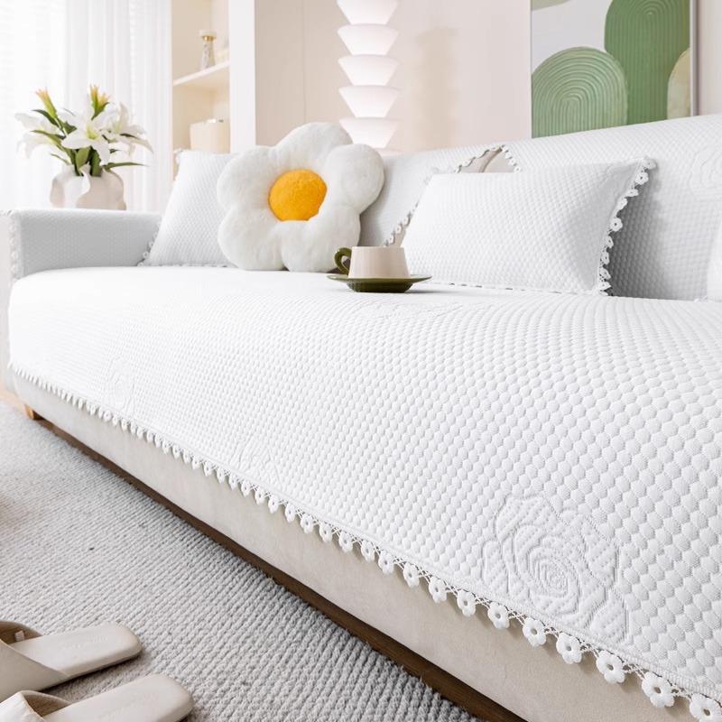 Cooling Doudou Ice Silk Sofa Cushion Summer Mat Seat Cushion Non-slip Sofa Cover 2025 Cover Cloth Towel