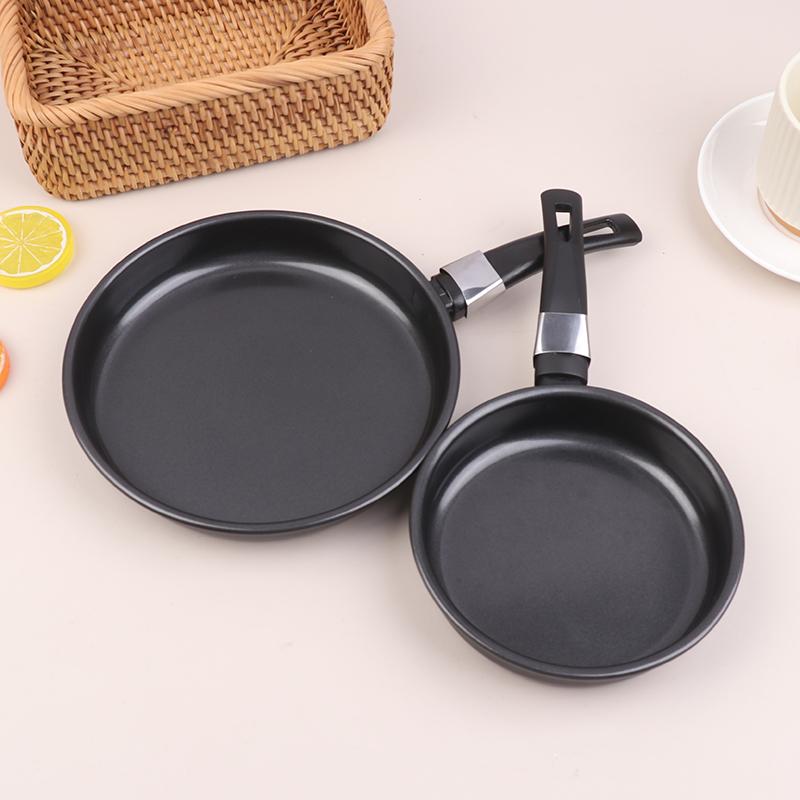 Mini Frying Pan Non-Stick Thickened Stainless Steel Frypan Pot Fried Eggs Saucepan Gas For Home Use Kitchen Cookware