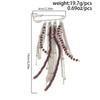 Ingemark Trendy Acrylic Beads Pendant Brooch for Women Vintage Silver Color Metal Tassel Dress Suit Collar Pins Clip New Jewelry