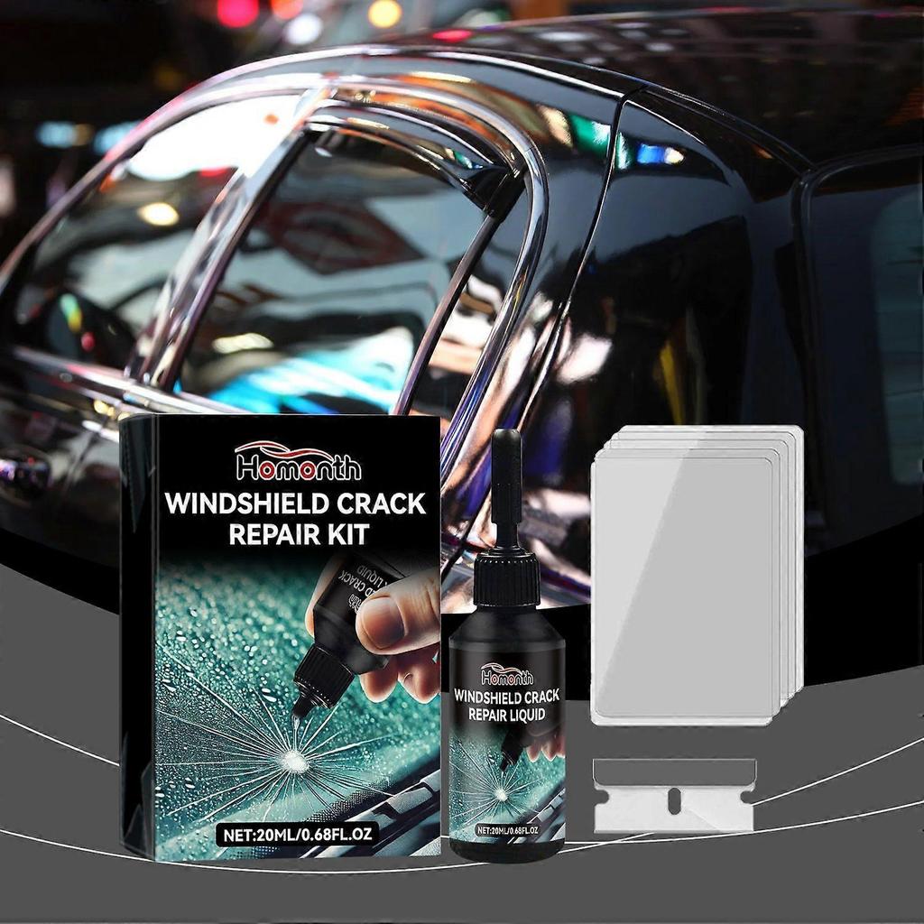 1-6pcs HOMMONTH Car Windshield Crack Repair Kit Quick-Glass Repair Liquid Long-Lasting for Windshiel