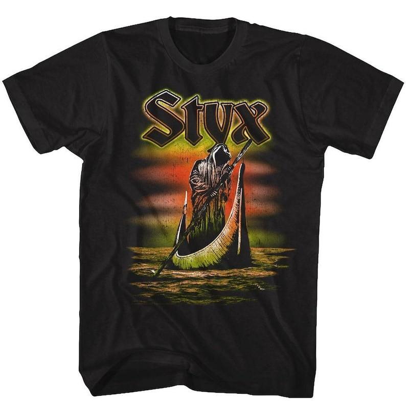 Styx Ferryman Black Adult T-Shirt S разноцветный
