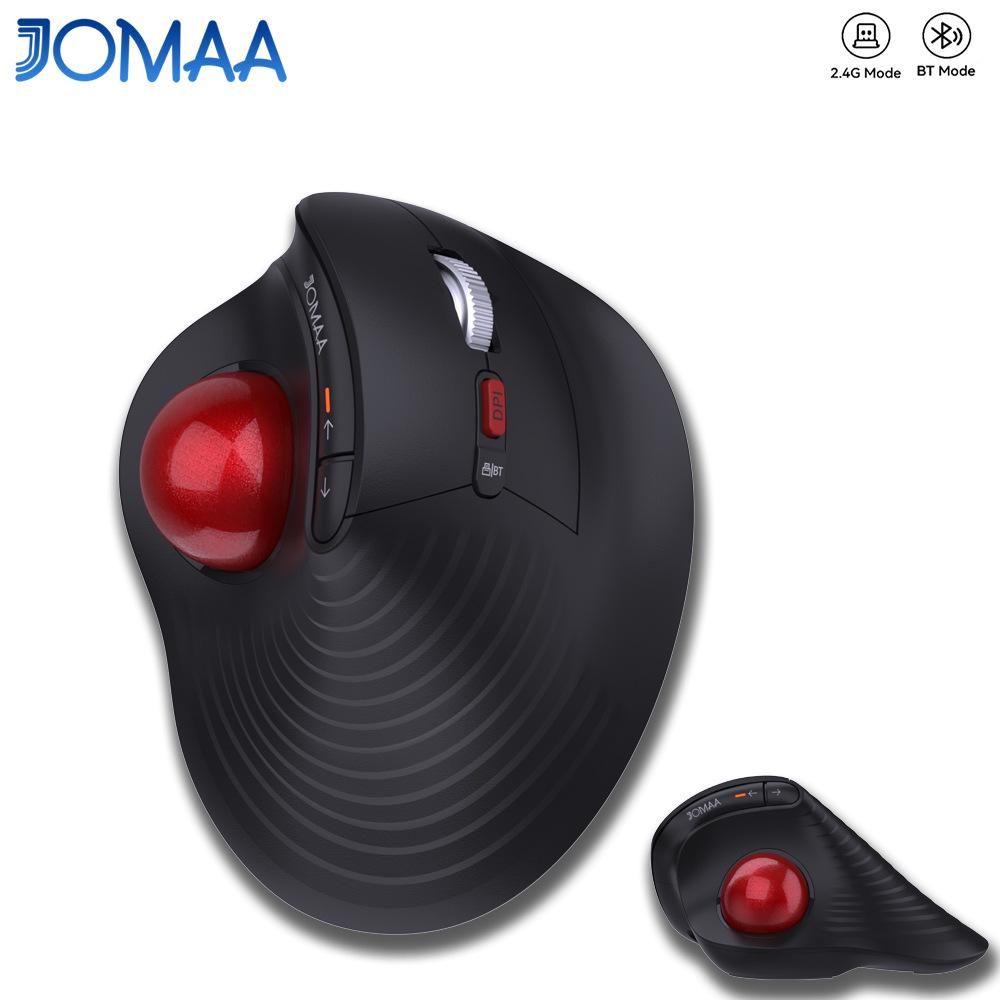 JOMAA Ergonomic Bluetooth Trackball Mouse for PS & CAD Drawing