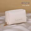 Compact PU Makeup Bag - Portable Handheld Storage & Coin Purse