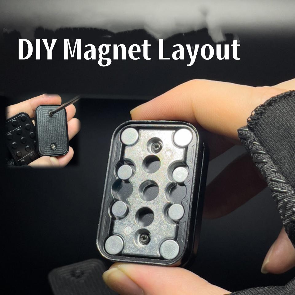 Metal Fidget Slider Push Block Adult EDC Toy - Strong Magnetic Haptic Sensory Stress Relief for ADHD Autism Focus For Adult Gift