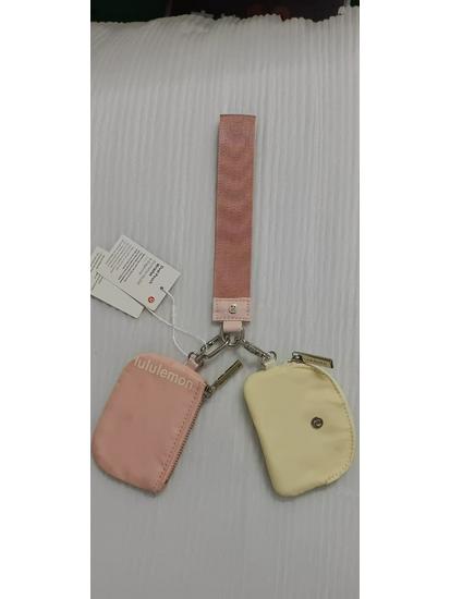 LULU Пограничный Мини Кошелек-Браслет Color Block: Модный, Портативный, Водонепроницаемый нейлоновый кошелек для монет и ключей.