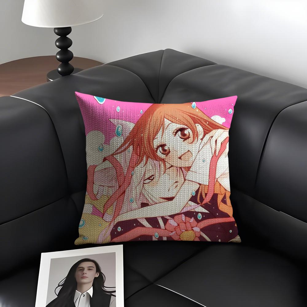 

KKamisama HajimemashitaA AnimeCushion Cover Natural Linen Organic Fabric DoubleSided Printing Sofa Home Decor Gift Pillow Case 30x30cm