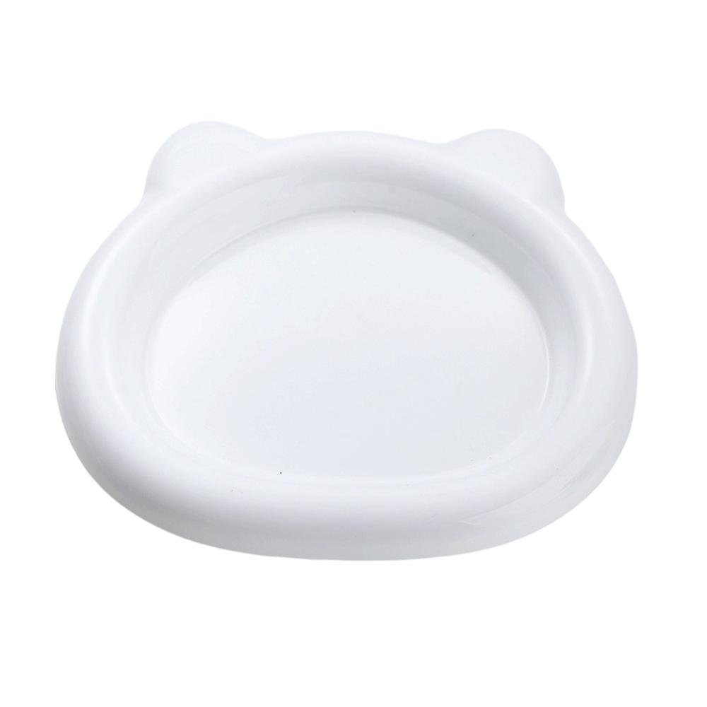

Plastic PP Cat Food Dish Pastry Plate Dog Plate Colorful Cat Bowls for Puppy Cat білий