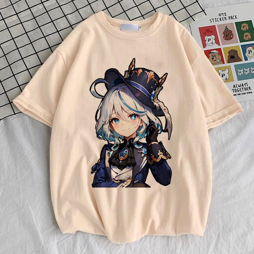 Genshin Impact t shirt female streetwear anime Graphic kawaii Psychedelic shirt University Pop Culture Psychedelic Punk Pastel