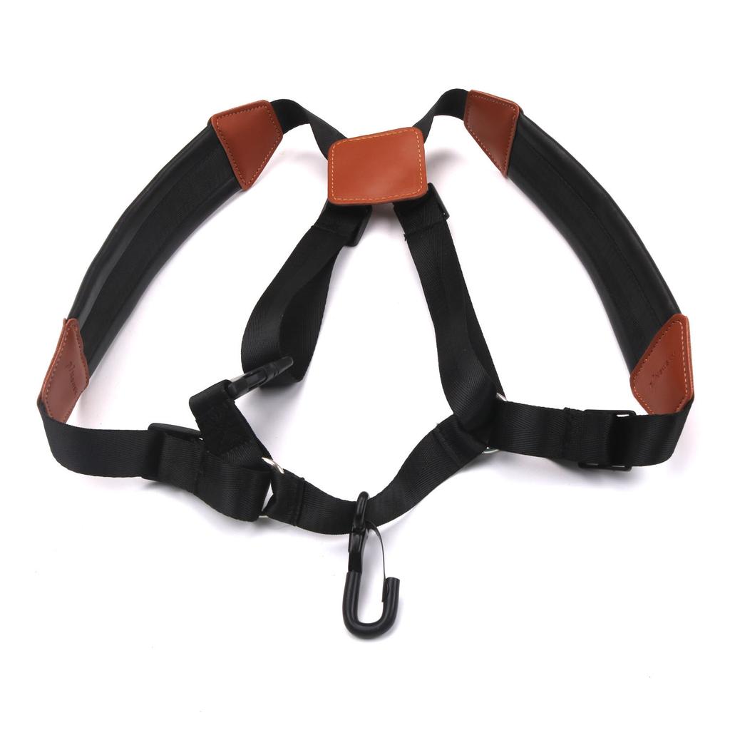Saxophone Strap Double Shoulder High-grade Leather Sakesi Strap Adult Children Strap