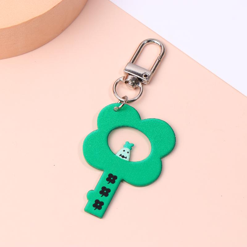 Harajuku Style Forest Animal Keychain Ins Trendy Acrylic Keyring Creative Key Holder Bag Pendant Couple Gifts