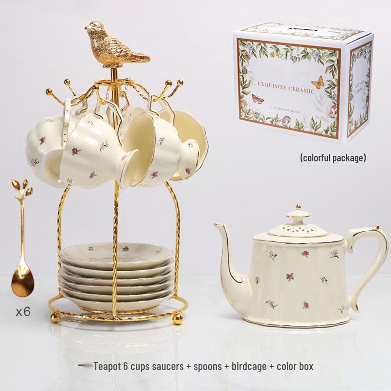 French Retro Ceramic Coffee & Afternoon Tea Gift Set